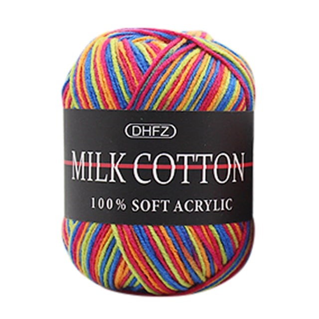 Birdeem Colorful Hand Knitting 50G Knitting Crochet Milk Soft Baby Cotton Wool Yarn