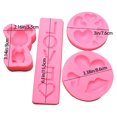 thumbnail image 3 of Oleegame 1PC Cookie Mold Washable Silicone Cake Cake Candy Chocolate Decorating Tray DIY Craft Project, 3 of 5