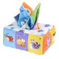 thumbnail image 3 of Baby Tissue Box Toys Preschool Educational Toys Crinkle Tissues for Newborns Animals, 3 of 8