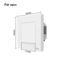 thumbnail image 1 of Smart Dimmer Switch for Zigbee Light Dimming APP Work Home Dimmable 1-3Gang, 1 of 5
