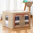 thumbnail image 1 of EGNMCR Closet Organizers and Storage, Storage Trunks & Bag Foldable Storage Bags Clothes Blanket Quilt Closet Sweater Organizer Box Pouch Home storage, 1 of 2