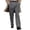 Grey, variant on DGMIOCS Men's Classic Straight Leg Dress Pants Business Casual Comfortable Flat Front Trousers Versatile Daily Attire Brown M