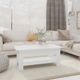 thumbnail image 1 of vidaXL Coffee Table White 102x55x42 cm Engineered Wood, 1 of 4