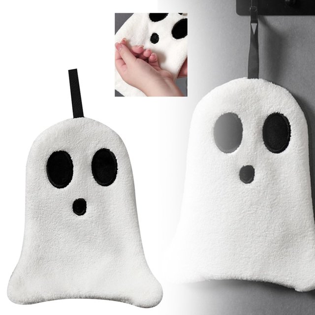 Harpily Halloween Hand Towels Shaped Bathroom Hand Towel | Halloween Kitchen Towel | Hand Towels With Hangings Loop | Multipurpose Fast Drying Towel Hangings Hand Towels For