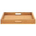 thumbnail image 3 of vidaXL Serving Tray 50x50 cm Solid Teak Wood, 3 of 5