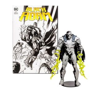 DC Multiverse 7 Figure d'action de pouce : Adam noir (BW Étiquette en or)
