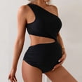 thumbnail image 2 of RXMEKW Maternity Swimsuit Off-Shoulder Backless Bikini with Drawstring for Women One-Piece Swimsuit for Pregnancy, 2 of 6