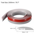 thumbnail image 2 of Unique Bargains Floor Transition Strip 6.6Ft 2 Meter Self Adhesive for Height 3mm Gray, 2 of 6