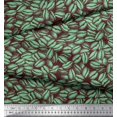 thumbnail image 2 of Soimoi Green polyester Crepe Fabric Coffee Beans Food Decor Fabric Printed Yard 52 Inch Wide, 2 of 5