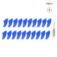 thumbnail image 1 of 20 Pcs/ensemble Couvre-Griffes pour Animaux, Capuchon en Résine pour Griffes, Capuchon de Protection en Résine pour Griffes, Couvre-Griffes de Manucure avec Colle, Fournitures pour Animaux, Bleu, P, 1 of 8