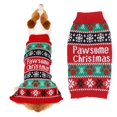 thumbnail image 3 of Chandail Flocon de Neige P.a.w Chat d'Halloween Rouge Noir Vert Couleurs Cla.sh Col Rabattu pour Chiens de Compagnie, 3 of 3