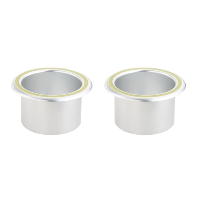 Decodeary Convenient Universal Cup Drink Holder for Car RV Marine Sturdy and Practical White luminous ring 102mm 2Set