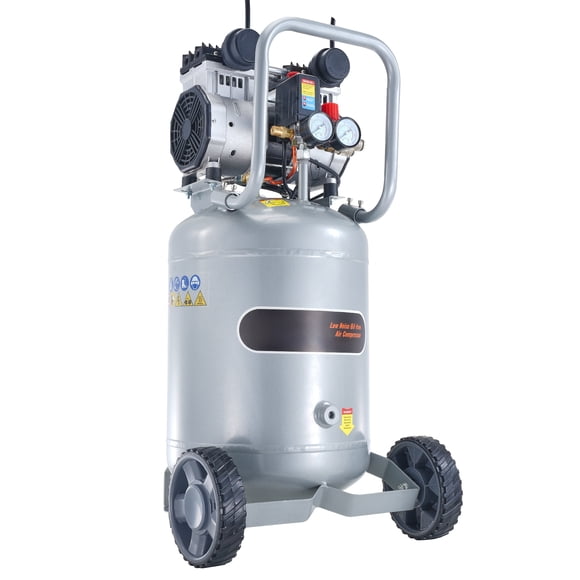 KFFKFF 13 Gallon Air Compressor, 2HP 4.6 SCFM@90PSI Oil Free Air Compressor Tank with 125PSI Max Pressure, 66dB Ultra-Quiet Compressor