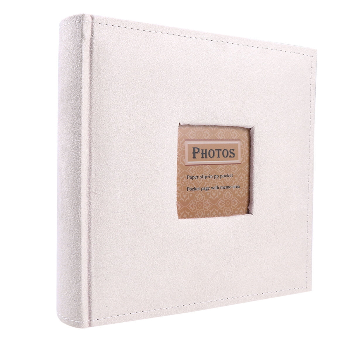 MasteelfCA 6 Inch 4R200 Pages Photo Album children's Album DIY Interstitial Photo Album Family Memory Scrapbook Gift (White)