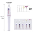 thumbnail image 5 of Electric Nail Drill Nails Art File Electric Manicure Set, Portable Nail Buffer Fingernail Grinder Kit Multi-function Natural Toe Nail Polisher Grinding Burnishing Machine for Home Salon (5 in 1), 5 of 5