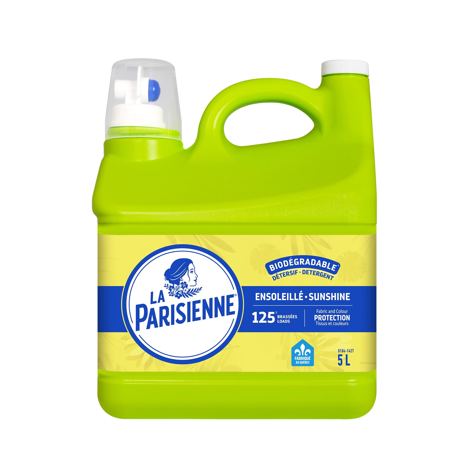 La Parisienne Sunshine Liquid Laundry Detergent, 5 Litres, 125 Wash Loads