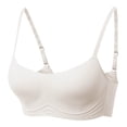 thumbnail image 1 of hoksml Woman's Wireless Bras Comfortable Seamless Bra Solid Color Thin Style Ventilate Back Buckle Bra Without Steel Rim Everyday Bras 2025 on Clearance, 1 of 7