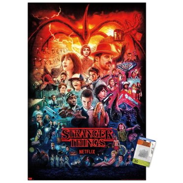 Netflix Stranger Things - Trois saisons une feuille