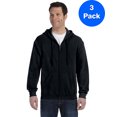 thumbnail image 1 of Gildan Sweat à Capuche à Fermeture à Glissière Intégral 50/50 pour Hommes - G186 (Lot de 3), 1 of 1