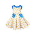 thumbnail image 1 of Robe Fille Jaune à Pois Col Plissé Costume de Poupée Surprise Fête 7 Ans, 1 of 7