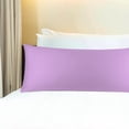 thumbnail image 2 of PiccoCasa Body Pillowcase 300 Thread Count Egyptian Cotton Pillowcase Jumbo Lilac, 2 of 10