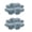 bleu, variante sur yulier Plateau de Service Divisé 2 Pcs, 4 Assiettes de Service en Plastique à 4 Sections, Assiettes en Forme de Fleur pour Fruits Assiettes pour Collations Plateau de Service pour Bonbons et Noix, 9"x1.46 Pouces, Vert Menthe