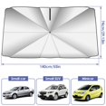 thumbnail image 2 of Pare-brise de Voiture Pare-Brise Parasol Sans Tige Anneau de Traction Pas de Rayures Rétrovisualisation Ouverture Conception Bloc UV & Protection contre la Chaleur du Soleil Adapter la Plupart des Véhicules, 2 of 8
