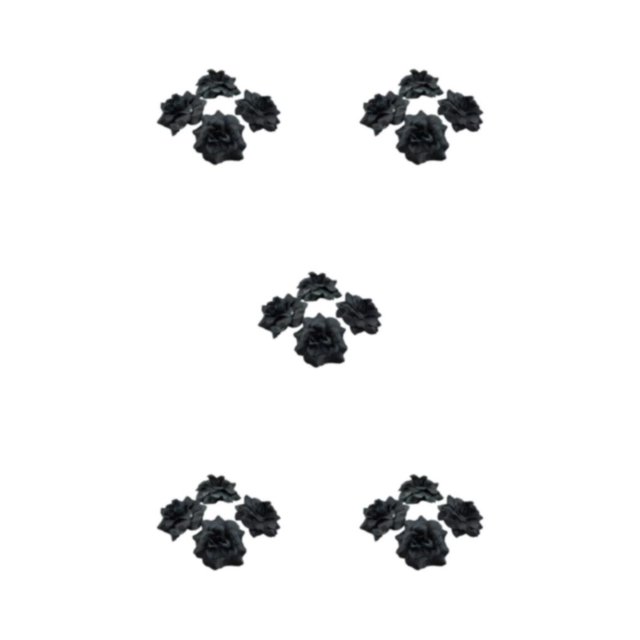 relayinert 50pcs/set Soft Texture Realistic Appearance - Stunning Displays Soft Texture Black 4.5cm 5Set