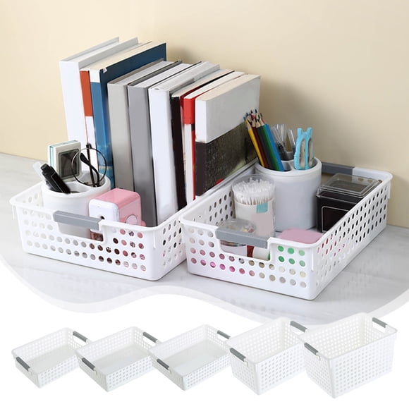 Plastic Laundry Basket with Handle for Clothing Collection and Transport Organizer Ideal for Family Dorm Room Use and Toy Ball Sports Storage Sopatenor