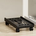 thumbnail image 4 of Adjustable Computer Tower Stand 1PC,16.93x11.02x2.76in,Mobile Desktop Rack with Locking Casters & Ventilated Base for Office Workstation Organization(Black), 4 of 8