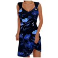 thumbnail image 1 of TJAZFJPA Robe Violette Dames Élégante Jupe Midi à Bretelles Dames Robe Décontractée Imprimée Jupe de Plage 2 Mini Robe Noire Robe Cocktail pour Femmes, 1 of 5