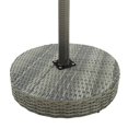 thumbnail image 5 of vidaXL 3 Piece Garden Bar Set with Cushions Poly Rattan Grey, 5 of 5