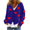 thumbnail image 2 of LOVZFMLL Cardigan pour Femmes Cardigan Décontracté à Boutons Veste Manteau de Mode Imprimée, 2 of 4