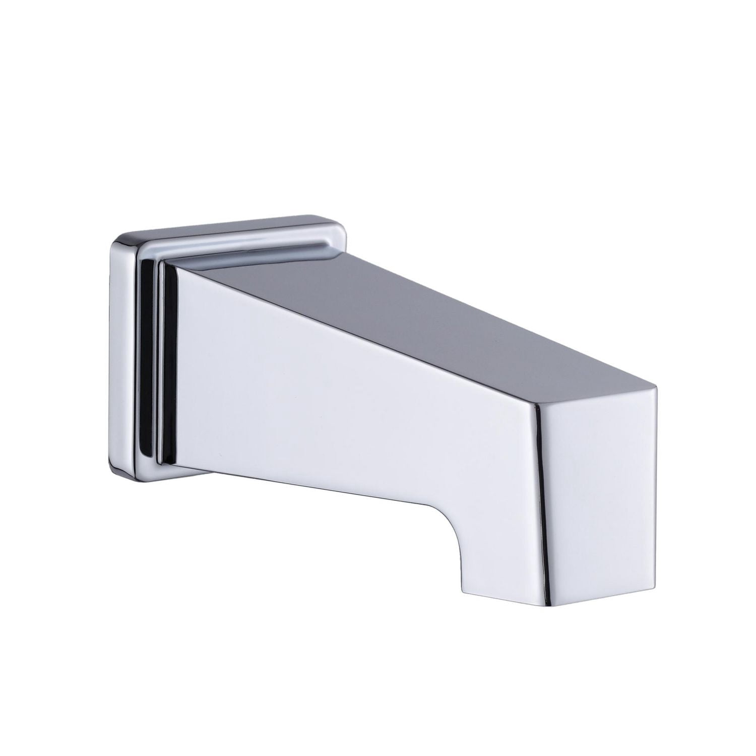 Robinet de bain-douche à pression équilibrée avec inverseur 3 voie carré akuaplus(MD), douche à main aimantée 3 réglages avec pommeau et bec de bain fini chrome