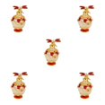 thumbnail image 3 of Dalazy Eco-friendly Dragonfly Decorative Glass Perfume Bottle Sturdy And Durable Gifts Refillable red 5Set, 3 of 6