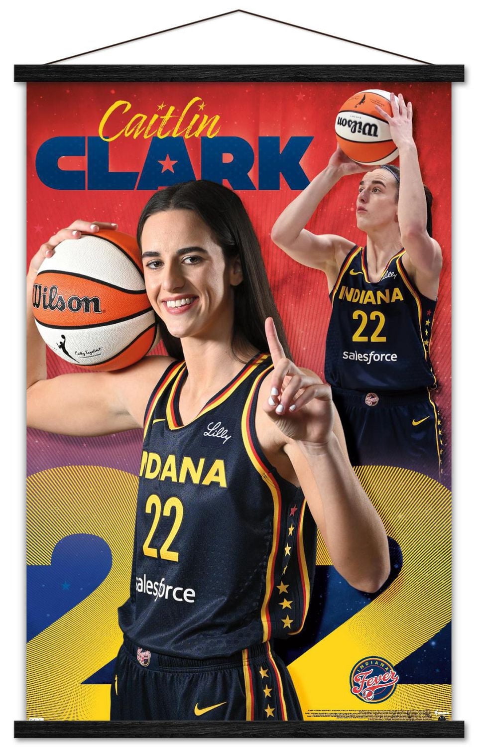 WNBA Indiana Fever - Caitlin Clark 24 Wall Poster