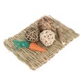 thumbnail image 1 of Hamster Chew Toy Set, Prevent Corrosion  Free  Grass Mat Ball Toy Teeth Grinding  For, 1 of 8