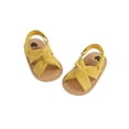 thumbnail image 4 of Diconna Breathable Summer Baby Girls Sandals, Solid Color Soft Sole Shoes, 4 of 7