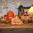 thumbnail image 4 of JJKBVCLO 1 PC Tanksgiving Decorations For Table Thanksgiving Tabletop Centerpieces Turkey Pumpkin Decorative Wooden Signs Give And Thanks Party Thanksgiving Autumn Fall Table Decor, 4 of 7