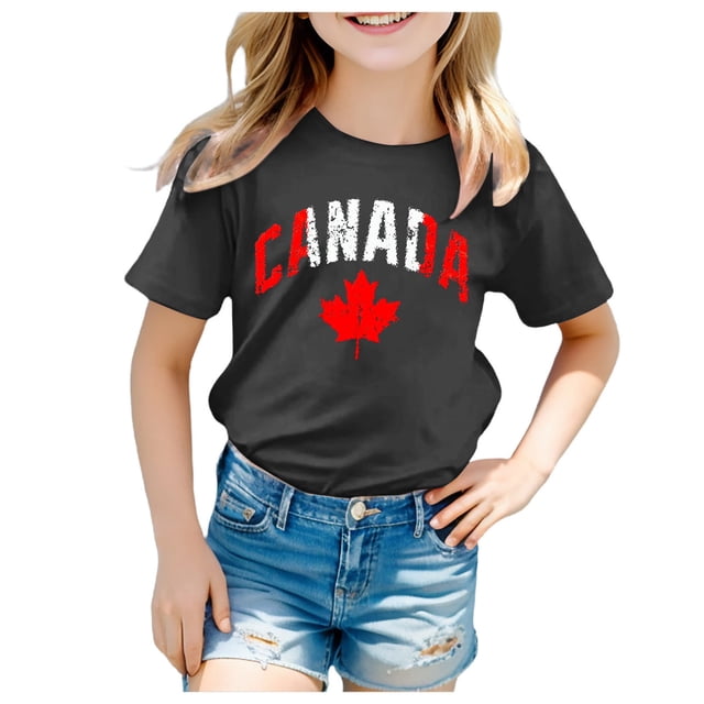 TZEWGL T-Shirts pour Nouveau-Né Été Manches Courtes Col Rond Imprimé Graphique Vêtements de Base pour Bébé Taille 8-9T