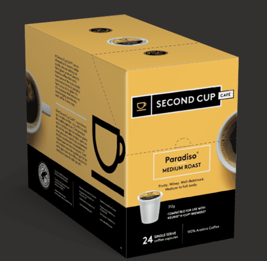 SECOND CUP PARADISO MEDIUM PODS 24 Cups