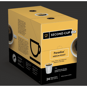 SECOND CUP PARADISO MEDIUM PODS 24 Cups