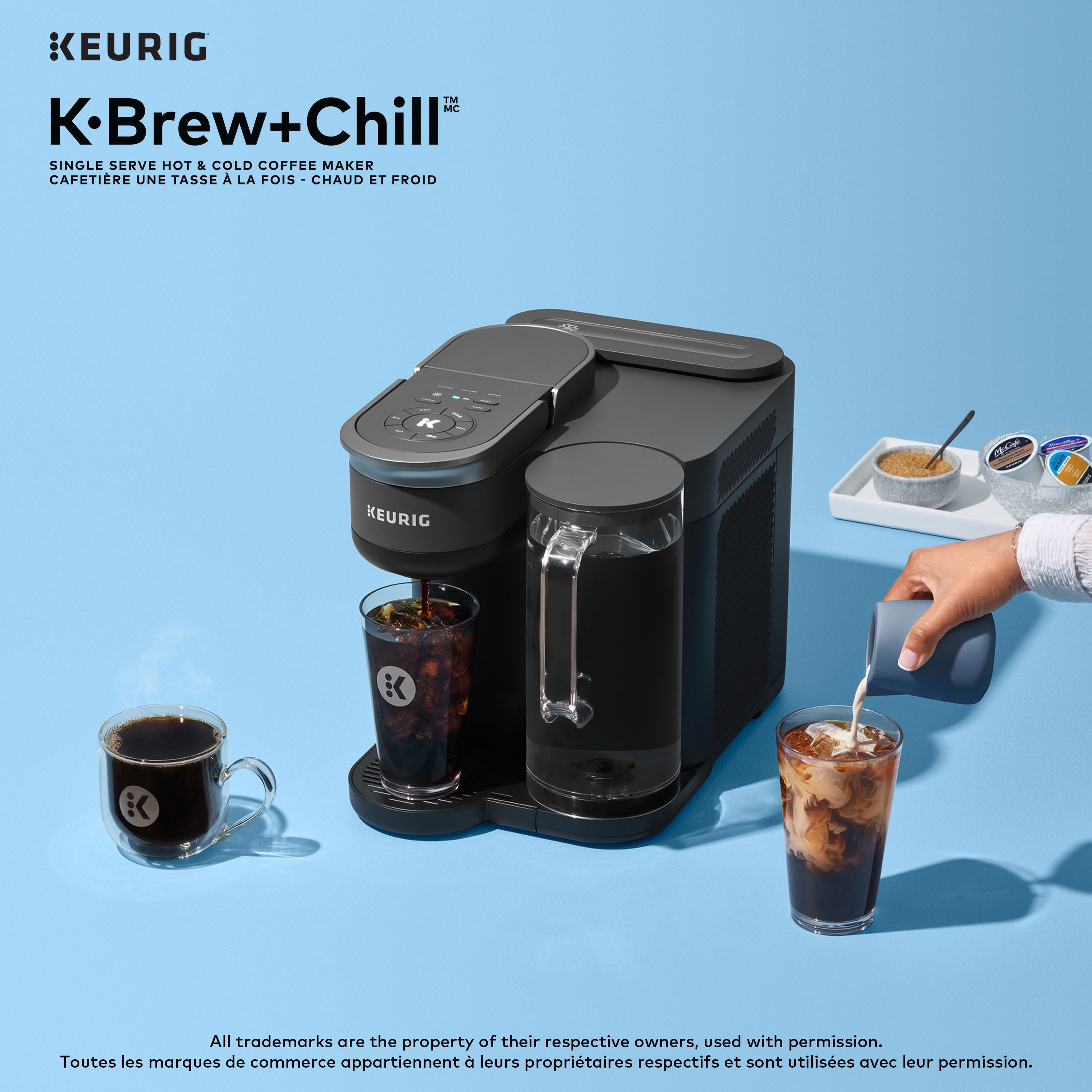 Cafetière une tasse à la fois pour capsules K-Cup, chaud et froid, K-Brew+Chill