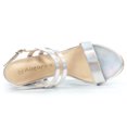 thumbnail image 4 of BLISSFUL STEP Women's Open Toe Slingback Chunky Heel Ankle Strap Sandals, 4 of 7