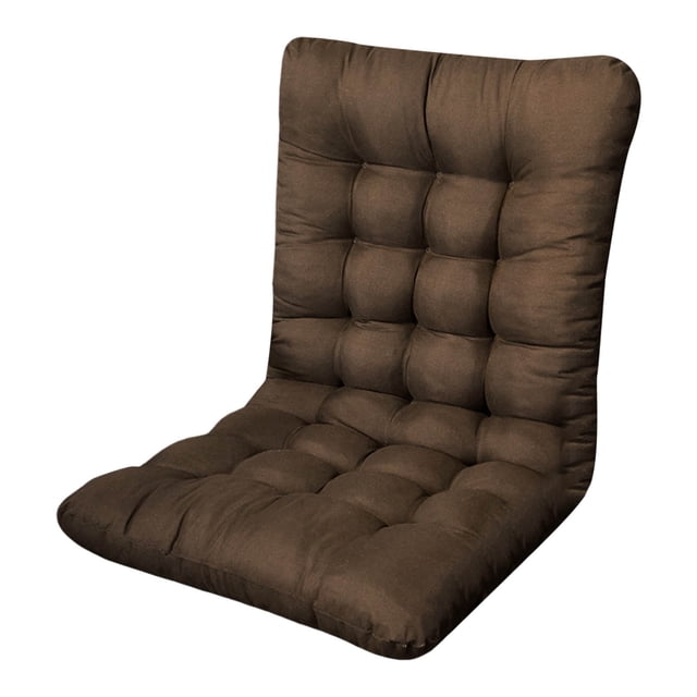 All-Weather Chair Cushion with Integrated Fixed Strap for Patio Furniture and Indoor Seating