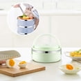 thumbnail image 4 of Contenant Alimentaire Isolé, Contenant pour Préparation de Repas, Boîte Bento Circulaire en Acier Inoxydable pour le Dîner au Bureau, 1 Unité, 4 of 6