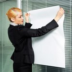 RRJ Electrostatic Sticker mural de tableau blanc RemovableKidsDrawing Conseil d'administration, Reutilisable Office Training Whiteboard, Static Cling Wall Decal pour la salle de classe d'étude à domicile, Conseil d ́instruction à sec pour la planification de l'enseignement,