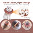 thumbnail image 3 of Collier de Récupération Réglable pour Chat, Cône Souple pour Chat, Collier Elizabethan après Chirurgie (Brun) M, 3 of 8