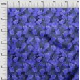 thumbnail image 3 of oneOone Rayon Navy Blue Fabric Florals Craft Projects Decor Fabric Printed By The Yard 56 Inch Wide, 3 of 4