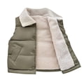 thumbnail image 1 of FAOWME 2025 Winter Children Vest Lamb Coat Green 7-8 Years, 1 of 4